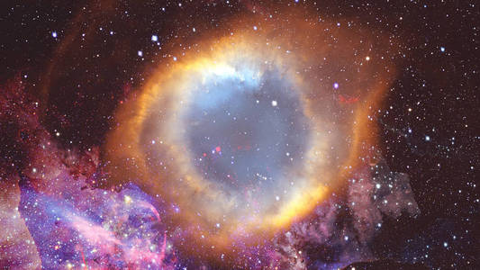 宇宙充满了恒星 星云和星系。这幅图像由美国国家航空航天局提供的元素