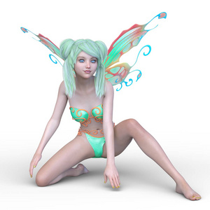 仙女的 Fairy3d Cg 渲染