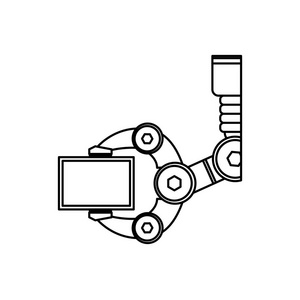 机械臂简笔画科幻图片