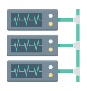 服务器彩色矢量图标