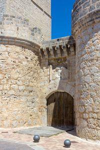 波蒂略城堡在巴拉多利德西班牙