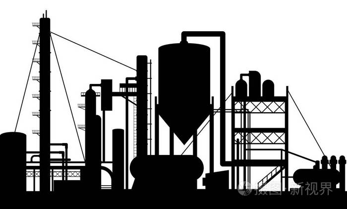 炼油厂厂房剪影