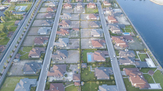 住宅小区的航空影像图片