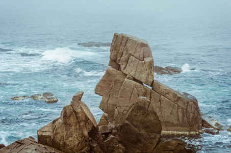 黑海沿岸的岩石