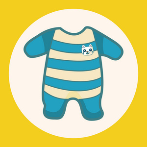 婴儿衣服主题元素图标元素
