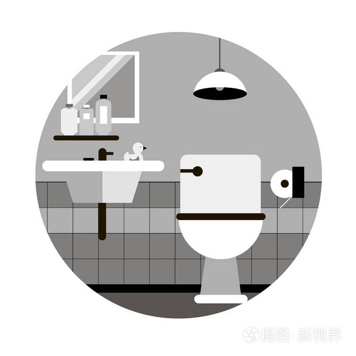 矢量香皂浴室洗手盆插画-正版商用图片0oepug-摄图新视界