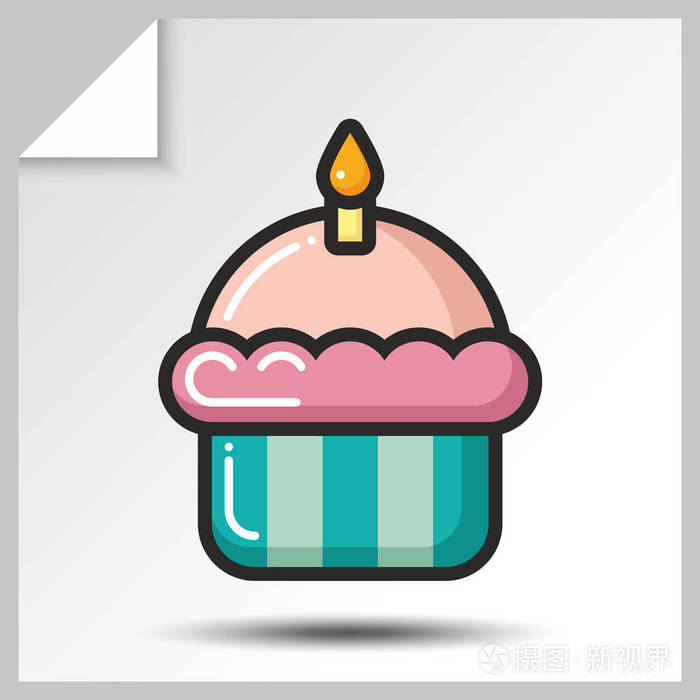 蛋糕松饼糖果 icons7