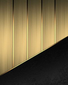 黑色底部金色丝带的背景。 设计元素