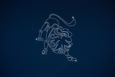 十二星座狮子座图片 十二星座狮子座素材 十二星座狮子座插画 摄图新视界