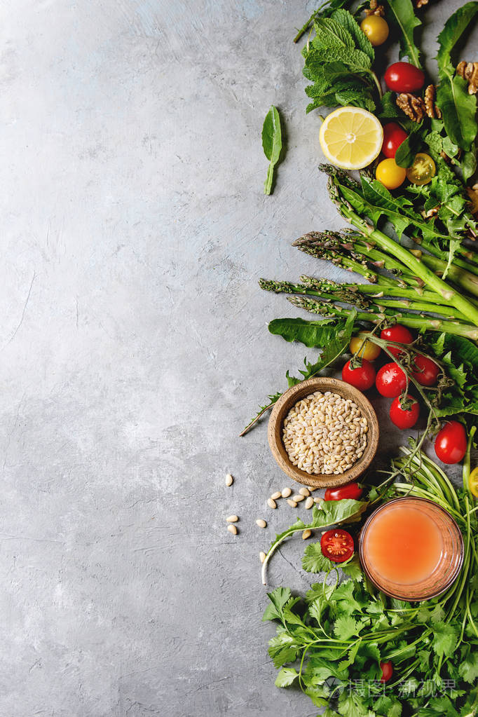多种素食者健康饮食成分.