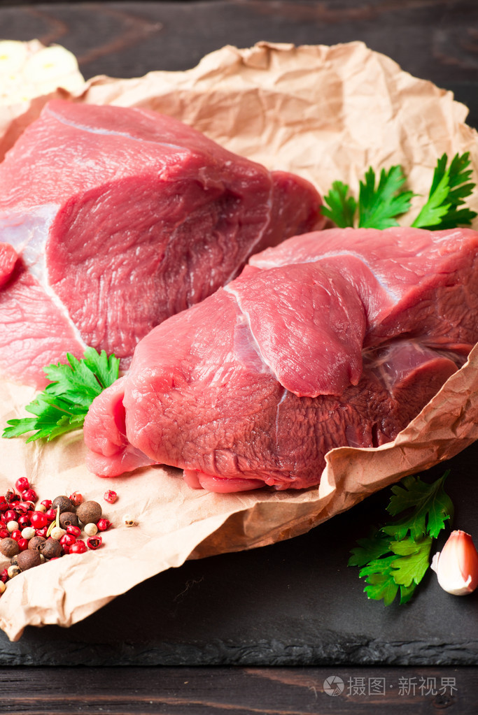 原料新鲜的肉