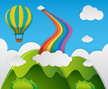 气球飞越彩虹