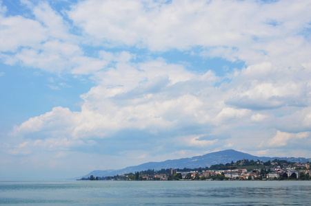在瑞士的日内瓦湖
