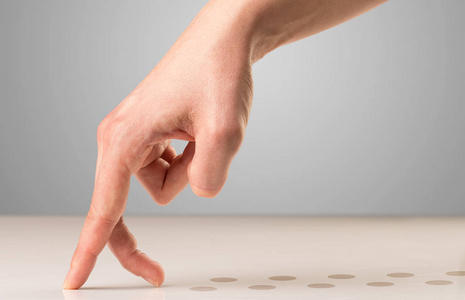 行走手指 c照片