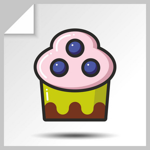 蛋糕松饼糖果 icons9