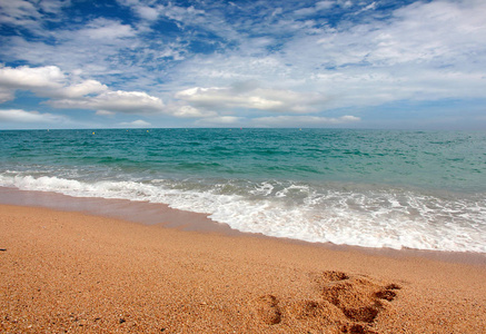 地中海沿岸美丽的沙滩