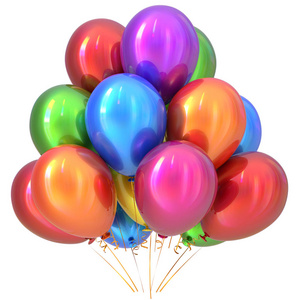 气球生日快乐聚会装饰多彩多彩多姿