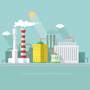 工厂和行业集合图标的卡通, 黑色的等距向量符号股票插画网站加工厂