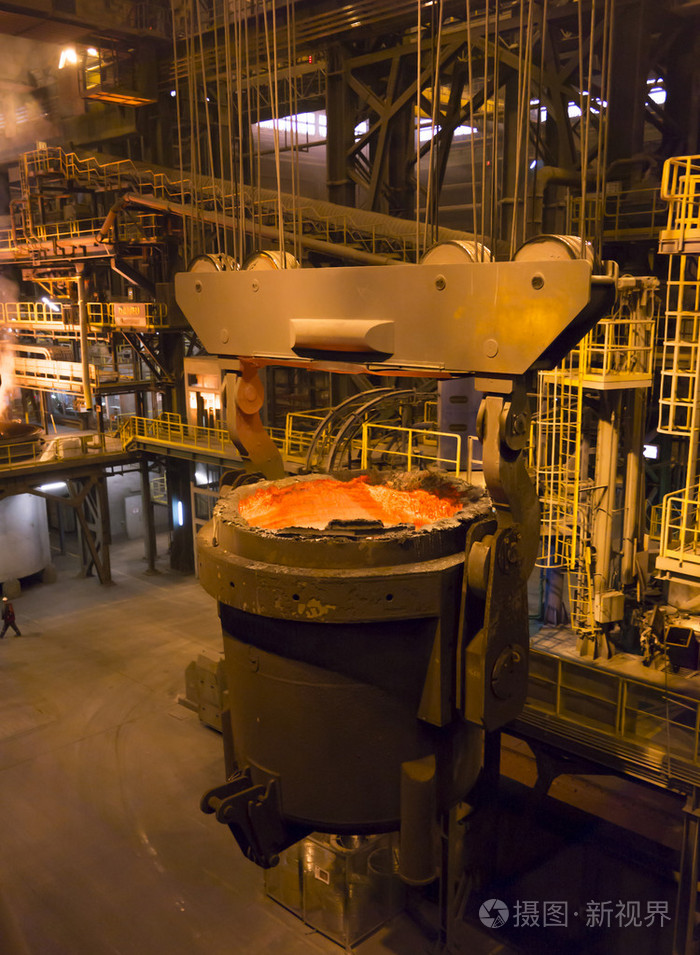 在车间钢冶金钢包