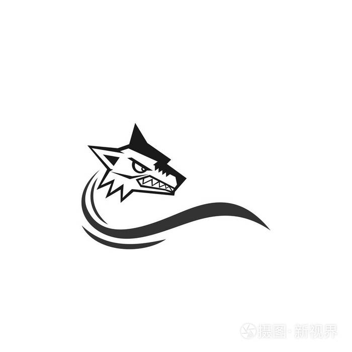 logo狼简图图片