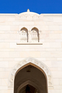 在阿曼马斯喀特大清真寺的墙