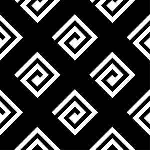 黑白相间的几何打印。网络纺织品和墙纸无缝模式