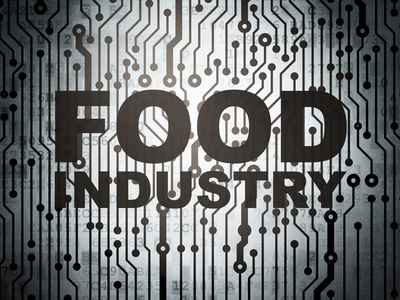 制造概念带食品工业的电路板