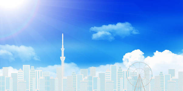 东京建筑风景背景