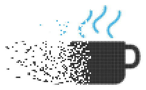 咖啡杯销毁像素图标