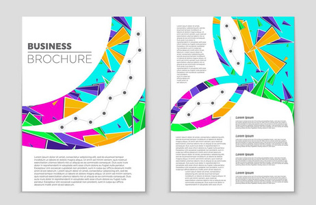 抽象矢量布局背景集。艺术模板设计 列表 页面 样机宣传册主题样式 横幅 想法 封面 小册子 打印 传单，书，空