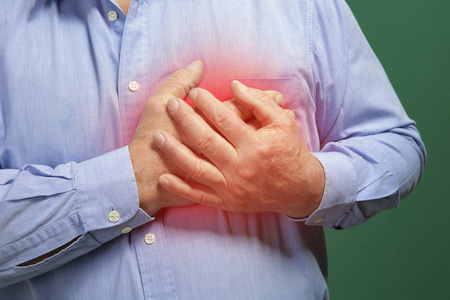 心脏病发作的概念照片