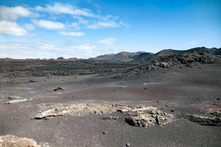 Timanfaya 国家公园, 兰萨罗特, 加那利群岛的独特的景观。自然背景