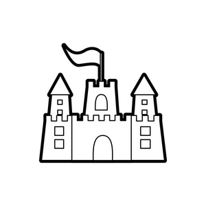 沙堡剪影图片-沙堡剪影素材-沙堡剪影插画-摄图新视界