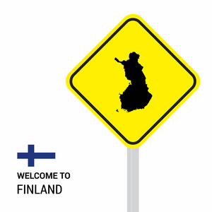 芬兰交通标志板设计, 矢量, 插图