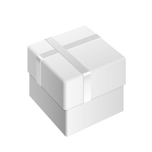 白色空白包装盒图片