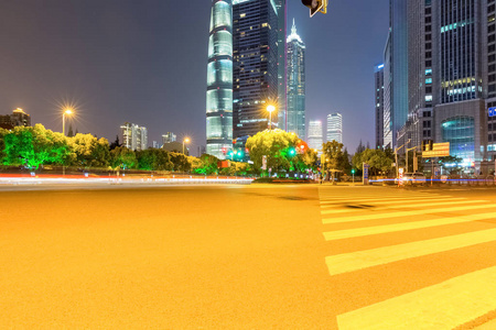 上海夜城路背景