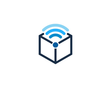 Wifi 盒徽标设计元素