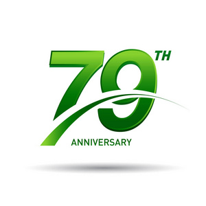 79年绿色周年纪念标志, 装饰背景