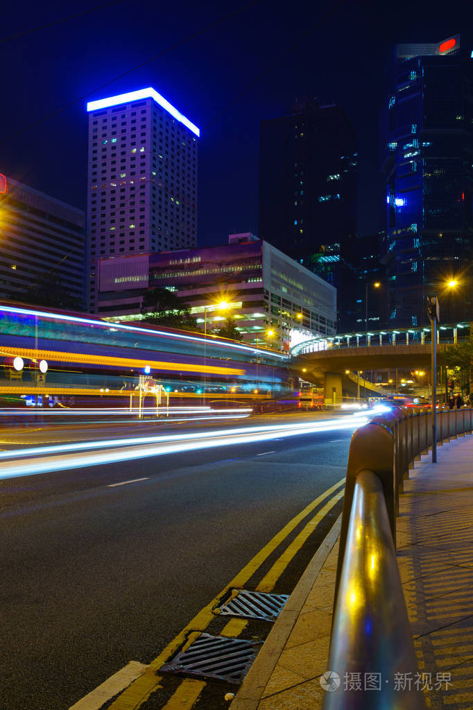 夜晚的城市灯火