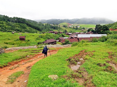 徒步从 Mawphanlur 到 Markasa, 西部 Khasi 丘陵, 梅加拉亚邦, 印度