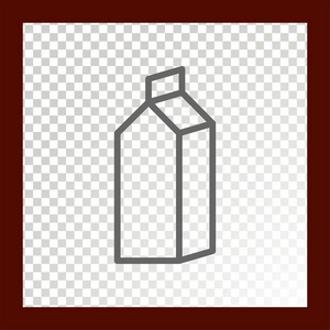 Web 牛奶的图标。矢量图