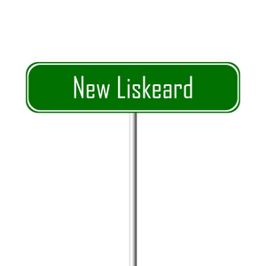 新 Liskeard 镇标志地方名字标志