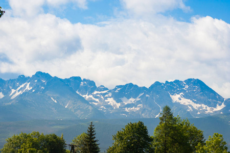 美丽的风景在波兰人 Tatra 山