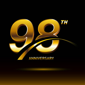 98年黄金周年纪念标志, 装饰背景