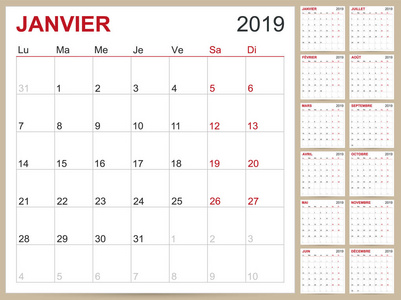 英文规划日历19 英文日历模板19年 集12月 周始于星期一 可打印日历模板矢量插图插画 正版商用图片0ohk91 摄图新视界 英文规划日历19 英文日历模板19年 集12月 周始于星期一 可打印日历模板矢量插图插画 正版商用图片0ohk91 摄图新视界