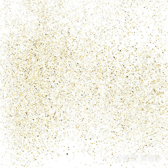 金闪闪发亮的白色正方形一个孤立的纹理琥珀色粒子颜色喜庆的背景爆炸