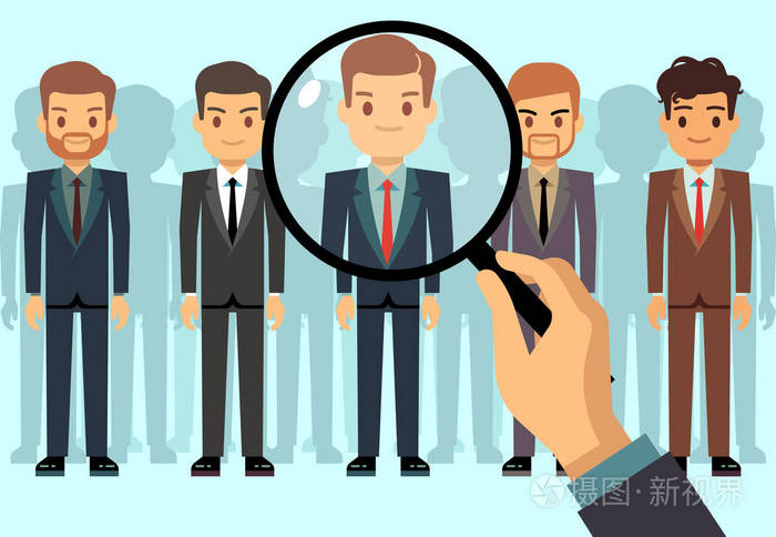 用人单位选择, 候选人选拔, 员工群体管理业务招聘向量概念
