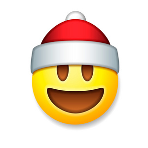 圣诞老人的图释笑,假日表情符号照片