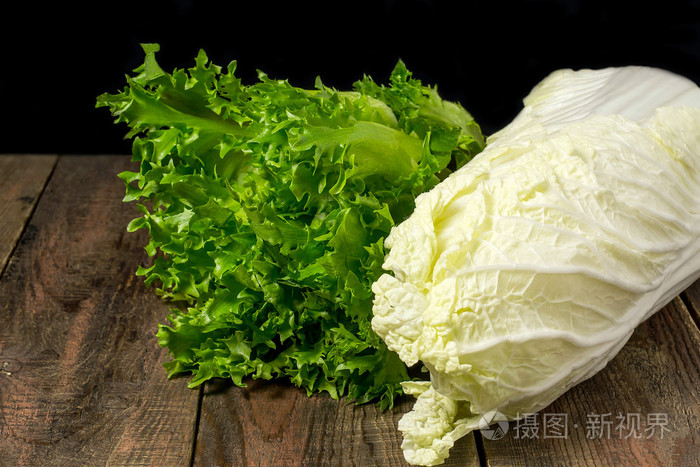 白菜和生菜frillis