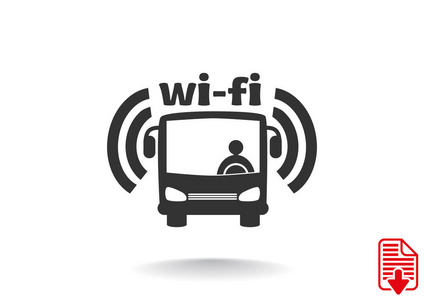 Wifi 在公共汽车标志